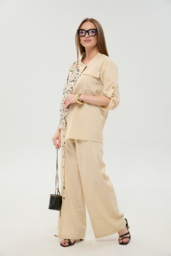 Жакет NikVa 902-18 песок_и_песочный_мультиколор - фото 4