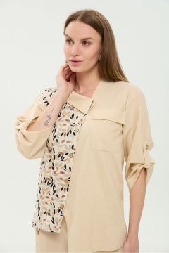 Жакет NikVa 902-18 песок_и_песочный_мультиколор - фото 3