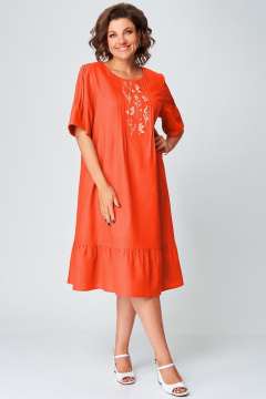 Платье Мишель стиль 1280 оранжевый - фото 1