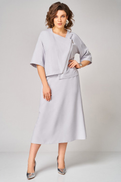 Жакет, юбка Мишель стиль 1368 серый - фото 1