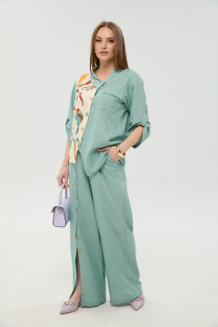 Брюки, жакет NikVa 978-8 мята_и_бохо_мультиколор - фото 5