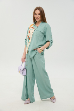 Брюки, жакет NikVa 978-8 мята_и_бохо_мультиколор - фото 4