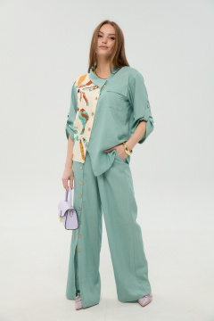 Брюки, жакет NikVa 978-8 мята_и_бохо_мультиколор - фото 2