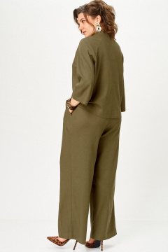 Брюки, жакет SOVA 11333 хаки - фото 5