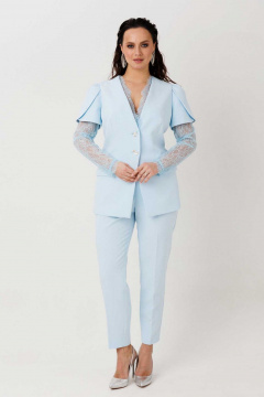 Брюки, жакет Mislana 1298 голубой - фото 1