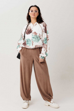 Брюки, куртка Mislana 1301 мята/коричневый - фото 1