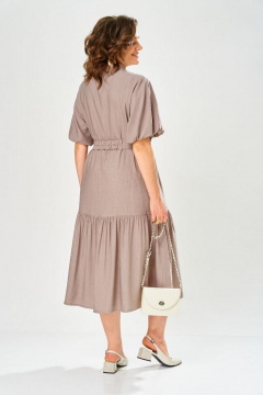 Платье БагираАнТа 1112 бежевый - фото 4