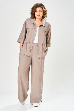 Брюки, жакет БагираАнТа 1111 бежевый - фото 1