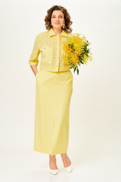 Жакет, юбка Svetlana-Style 2345 лимонный - фото 2