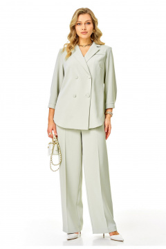 Брюки, жакет Твой имидж 2406 светлый-шалфей - фото 5