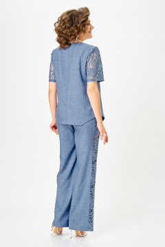 Брюки, жакет Vilena 1151 джинс - фото 4