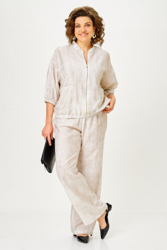 Брюки, жакет Vilena 1173 молочный - фото 5