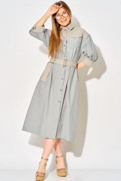 Платье Laikony L-434 серо-голубой - фото 5