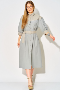 Платье Laikony L-434 серо-голубой - фото 3