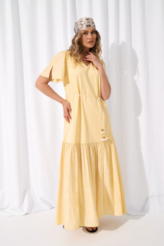 Платье AMUARt 1127 желтый - фото 4