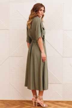 Платье Gizart 5444 хаки - фото 4