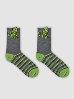 Носки Mark Formelle 430K-3413/B4-26430K т.серый_меланж_рис.3413 - фото 2