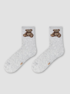 Носки Mark Formelle 430K-3527/B4-26430K св.серый_меланж_рис.3527 - фото 3