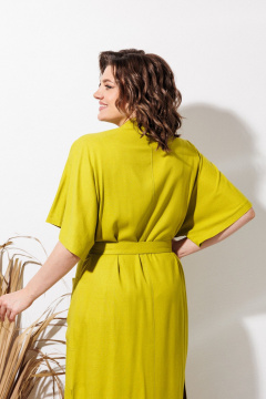 Платье ANASTASIA MAK 1327 олива - фото 5