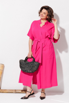 Платье ANASTASIA MAK 1327 фуксия - фото 4