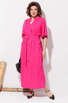 Платье ANASTASIA MAK 1327 фуксия - фото 3