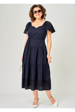 Платье EVA GRANT 7297С синий - фото 1