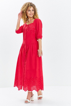 Платье Euromoda 722 красный - фото 1