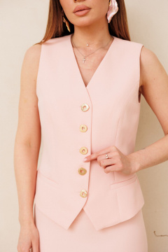 Брюки, жилет Ambera Style 2166 пудра - фото 5