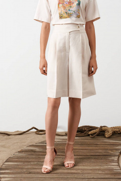Шорты Nelva 31040 натуральный-лен - фото 2