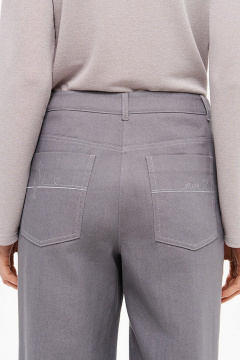 Брюки Nelva 31205 серый-джинс - фото 3