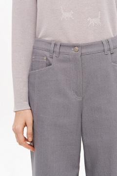 Брюки Nelva 31205 серый-джинс - фото 2