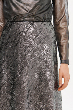Юбка Nelva 4906 серебристый - фото 3