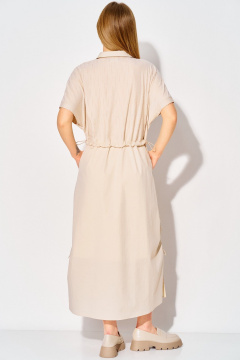 Платье Laikony L-254 бежевый - фото 4