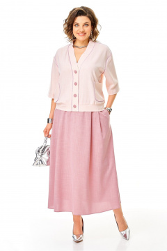 Жакет, юбка Aira Style 24143 пыльная_роза - фото 1