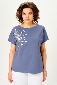 Джемпер Rumoda 2252 индиго - фото 4