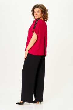 Блуза, брюки Rumoda 2275 красный_кр.р. - фото 4