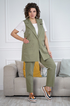 Блуза, брюки, жилет Alani Collection 2096 - фото 1