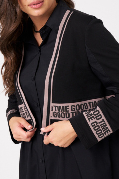 Платье PND 84880 черный - фото 5