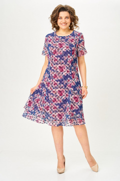 Платье Moda Versal П-2383 индиго - фото 1