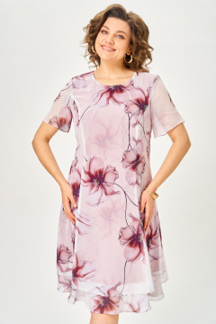 Платье Moda Versal П-2383 пудра - фото 4