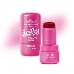 Румяна Belita Румяна-тинт JELLY для щёк и губ, тон 02 juicy pink, "Beauty Skin", стр - фото 1