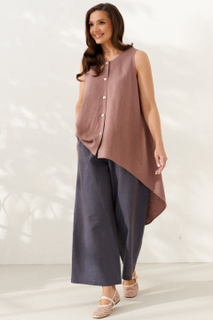 Блуза AltaModa 1120-1 какао - фото 5