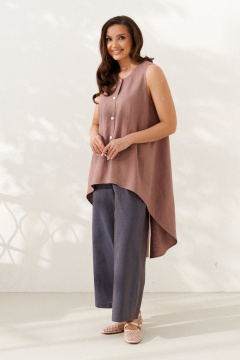 Блуза AltaModa 1120-1 какао - фото 3