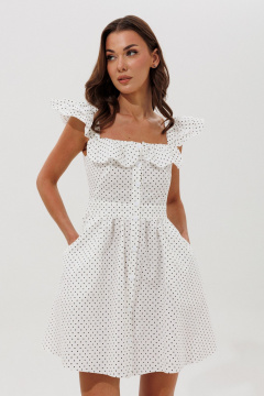 Платье V&N Fashion 1159 белый_в_горошек - фото 5