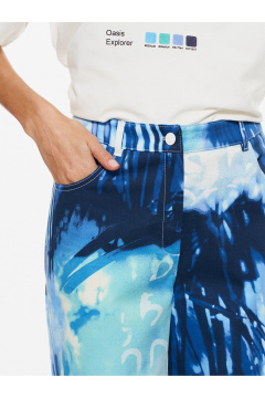 Брюки Nelva 31285 синий принт - фото 5