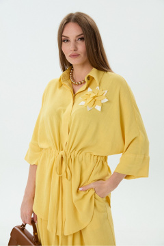 Блуза NikVa 843-2 лимон - фото 1