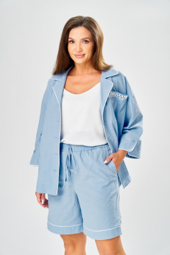 Рубашка, шорты AVA fashion М-218 голубой - фото 4