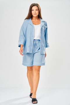Рубашка, шорты AVA fashion М-218 голубой - фото 2