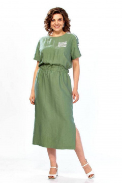 Платье Милора-стиль 1455 зеленый - фото 1