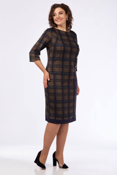 Платье Lady Style Classic 955/8 синиий-хаки - фото 2
